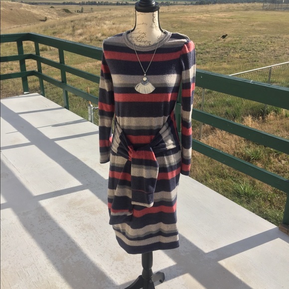 5⭐️ (Last one) Stripe Sweater Slub Dress - Picture 2 of 8